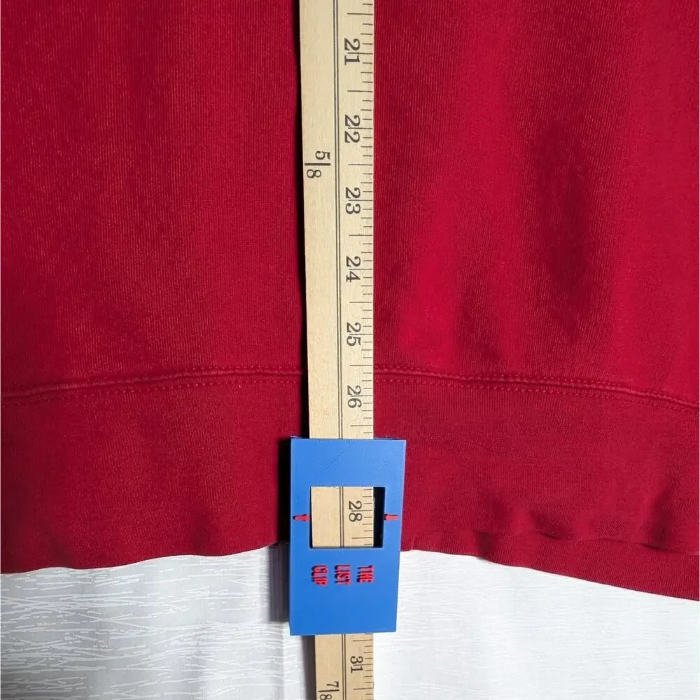 True Religion Hoodie Mens 3XL Red Full Zip Sweater